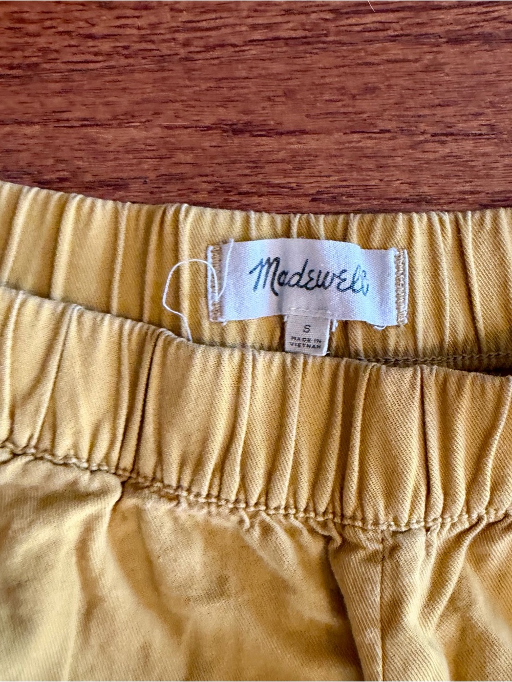 Madewell Mustard Yellow Shorts - Picture 3 of 4
